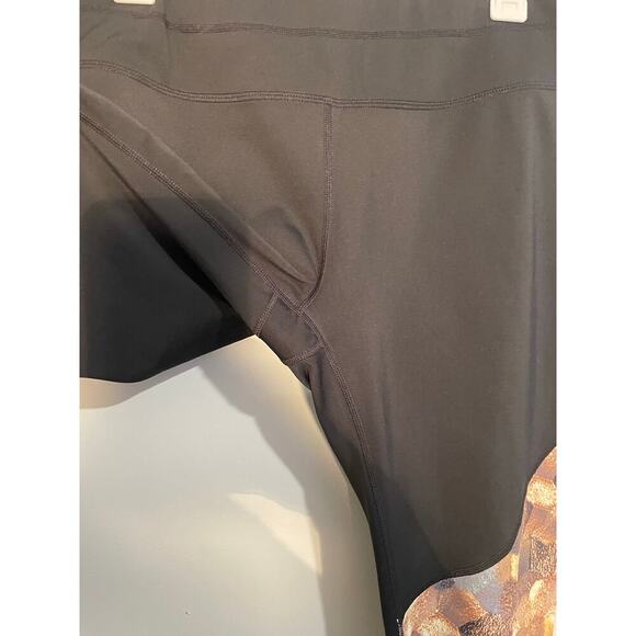 Athleta Black Asym Mesh Sonartight Athletic Leggings Size Large - Picture 9 of 15